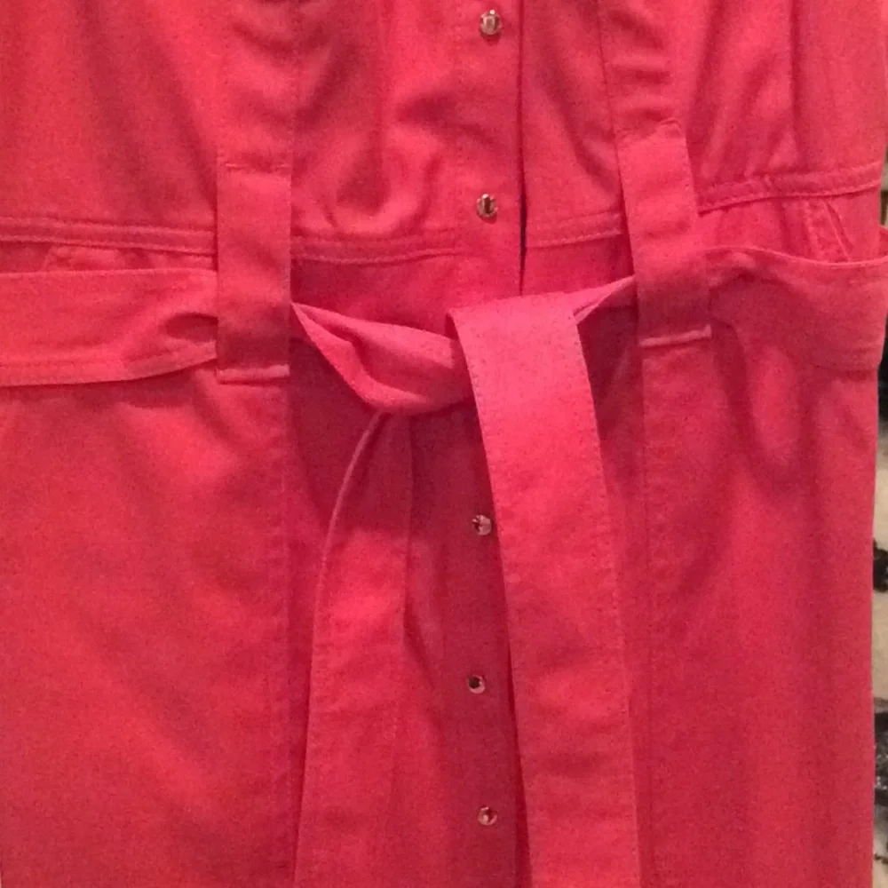 Elie Tahari coral Belted dress sleeveless Size 6 - Picture 3 of 6